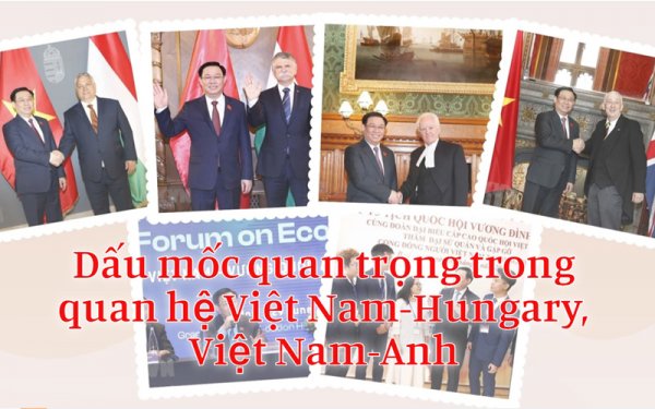 Dấu mốc quan trọng trong quan hệ Việt Nam-Hungary, Việt Nam-Anh