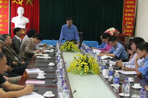 Phó Chánh thanh tra Bộ GT-VT Trịnh Việt Lộc triển khai kế hoạch kiểm  tra.