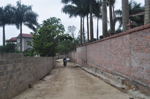 Hệ thống đường GTNT trên địa bàn xã Hòa Sơn (Lương Sơn) được cứng hóa, tạo thuận lợi cho việc đi lại của nhân dân.

