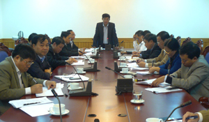 Đồng chí Nguyễn Văn Dũng, Phó Chủ tịch UBND tỉnh, Trưởng Ban chỉ đạo phát triển KTTT tỉnh phát biểu kết luận hội nghị.

