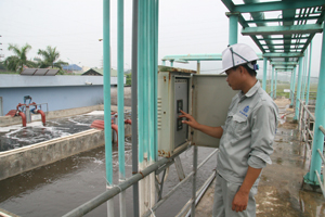 Khu xử lý nước thải KCN Lương Sơn  được thiết kế  theo tiêu chuẩn  quốc tế WHO  đưa vào vận hành, giúp giảm thiểu  ô nhiễm môi trường.