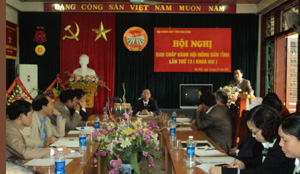 Đồng chí Nguyễn Văn Quang, Phó Bí thư TT Tỉnh uỷ, Chủ tịch HĐND tỉnh phát biểu chỉ đạo hội nghị.