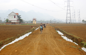 Thực hiện công tác dân vận, xã Ngọc Lương đã hoàn thành dồn điền - đổi thửa trên 200 ha đất nông nghiệp và xây dựng được hệ thống đường giao thông, thủy lợi nội đồng phục vụ sản xuất.