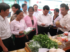 Sản phẩm NNHC do người nông dân Lương Sơn sản xuất đã được đánh giá cao và bước đầu xâm nhập vào thị trường Hà Nội.