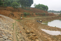 Hồ Vín Thượng bảo đảm tưới cho 200 ha lúa xã Hương Nhượng và Bình Cảng đang ở dưới mức nước chết
