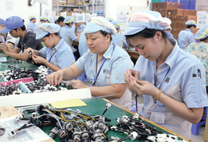 Công ty TNHH Ban Dai Việt Nam 100% vốn đầu tư Nhật Bản giải quyết việc làm cho gần 600 lao động địa phương. 
