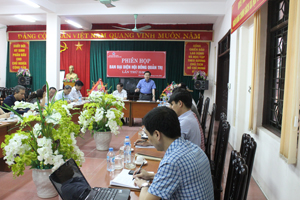 Đồng chí Nguyễn Văn Chương, Phó Chủ tịch UBND tỉnh, Trưởng ban đại diện NHCSXH tỉnh phát biểu kết luận hội nghị.
