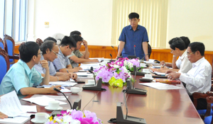Đồng chí Nguyễn Văn Dũng, Phó Chủ tịch UBND tỉnh, Trưởng BCĐ tỉnh kết luận hội nghị.