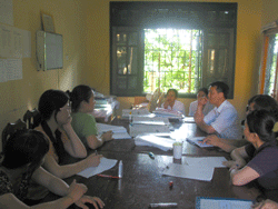 Nhóm giám sát mô hình chăm sóc sơ sinh tại Bệnh viện đa khoa huyện Tân Lạc