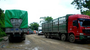 Từ ngày 22-8, hàng hóa tạm nhập, tái xuất ở Cửa khẩu phụ Bản Vược (Bát Xát- Lào Cai) sẽ tạm ngừng thông quan để ưu tiên xuất khẩu nông sản trong nước.